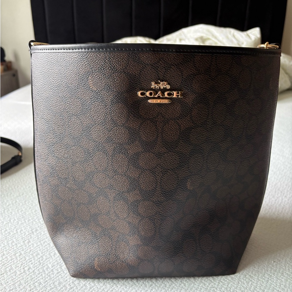 Coach Dark Brown Leather Bag